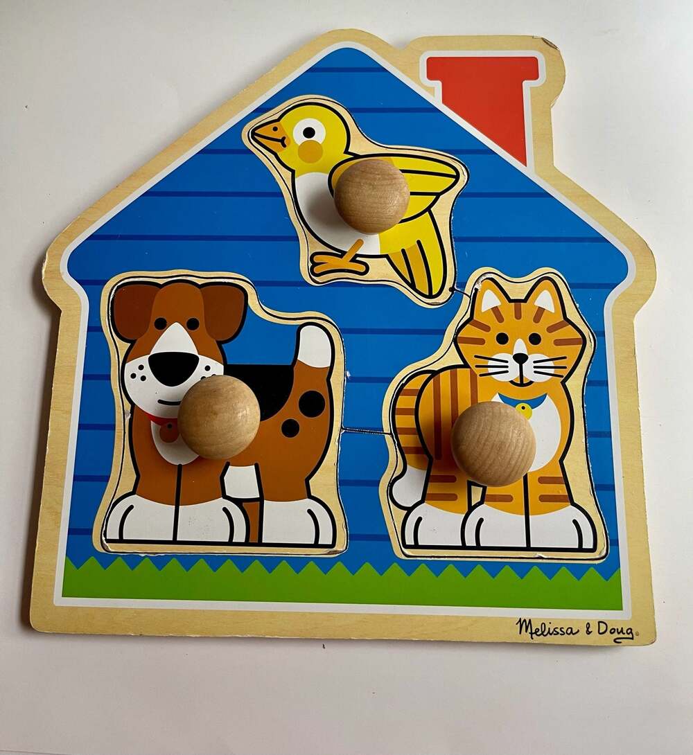 Melissa & Doug House Pets Jumbo Knob Wooden Puzzle